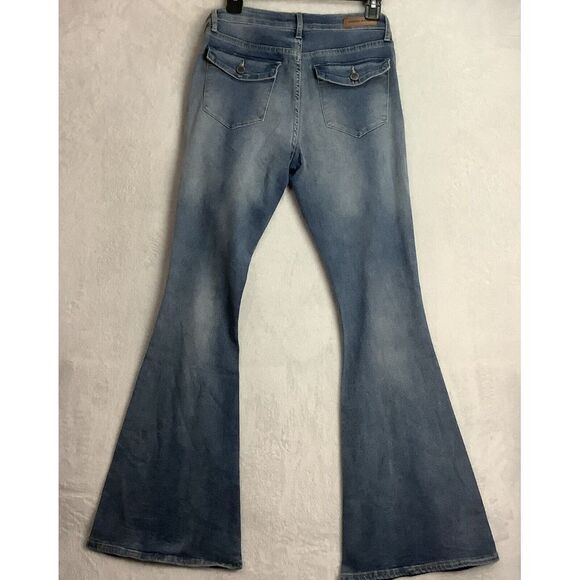 K & K Kendall & Kylie jeans 7/8 Flare lightweight stretch blue - Picture 4 of 11